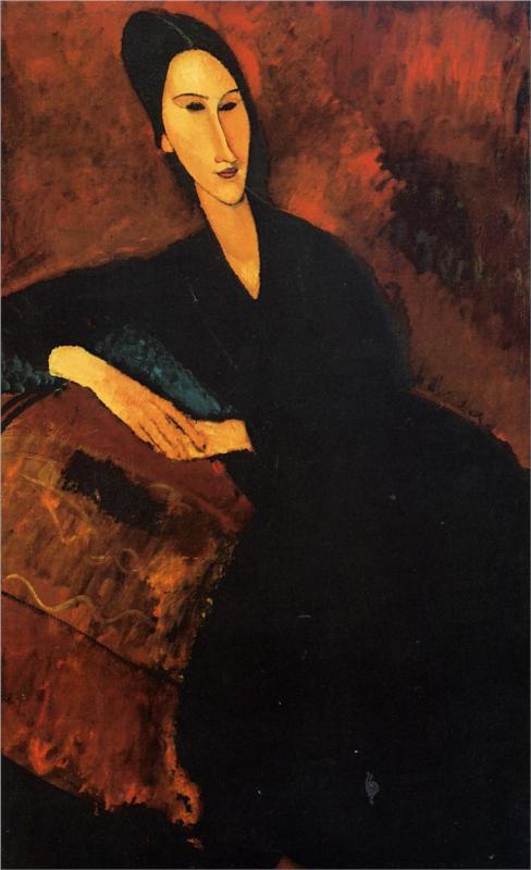 Portrait of Anna Zborowska - Amedeo Modigliani Paintings